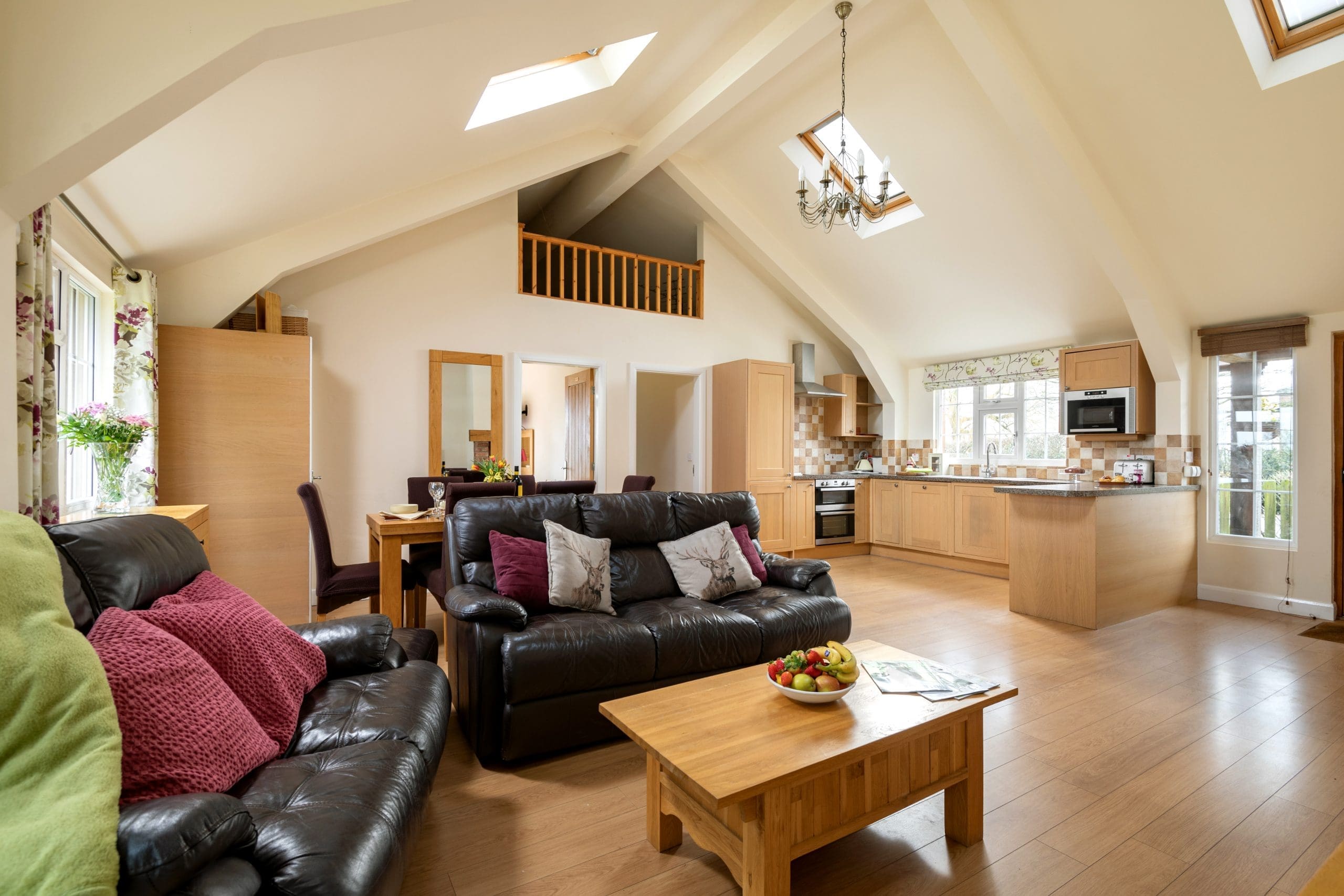 Hill House Farm Lodge Living Room